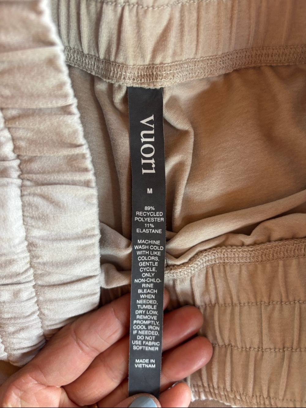 Vuori Halo Performance Short 2.0 Ecru - Picture 3 of 4